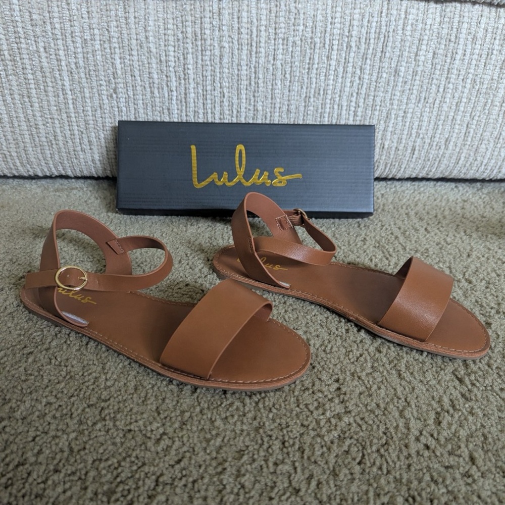 Lulu's Tan Strappy Sandals
